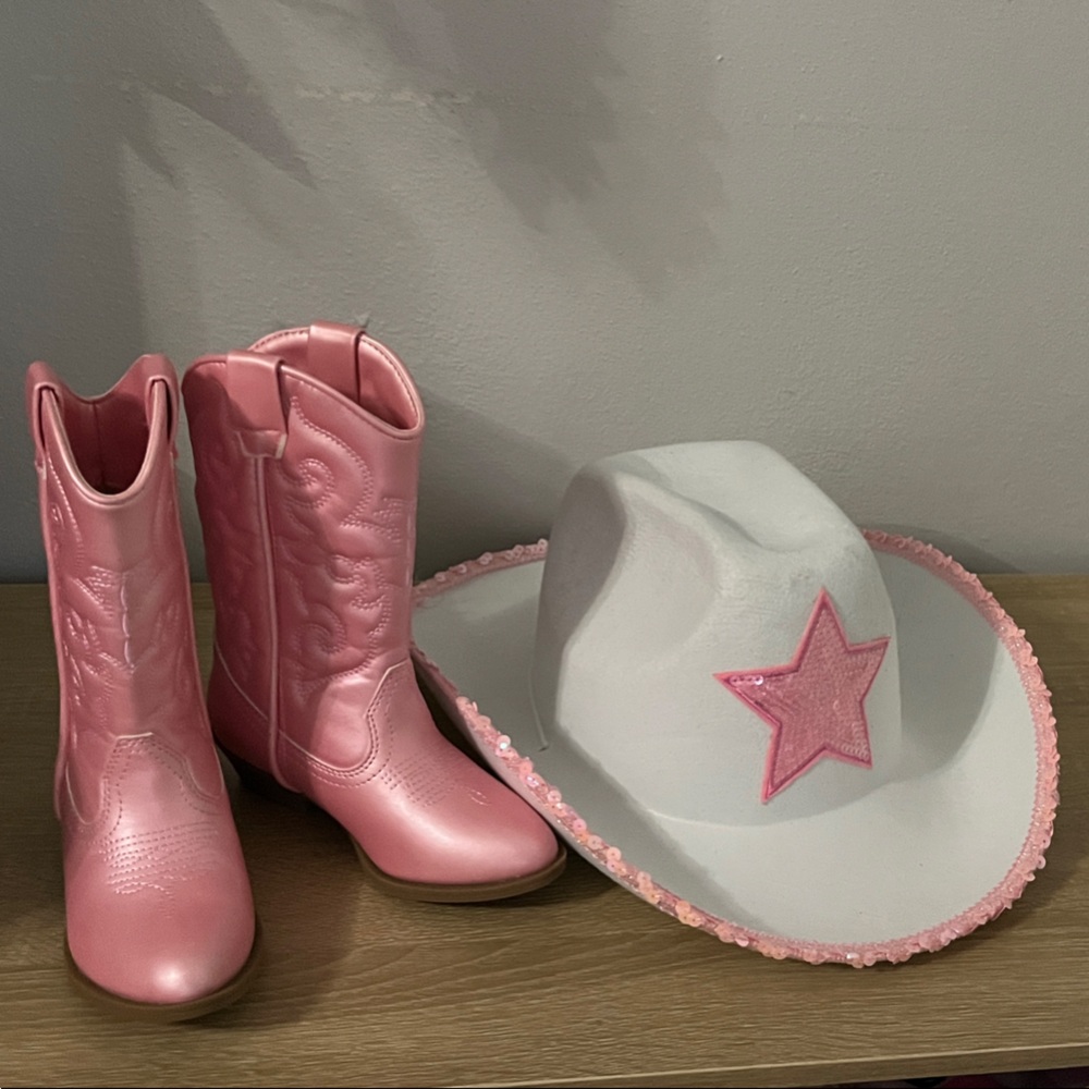 Tucker + Tate Pink Kids Boots & Cowgirl Hat!